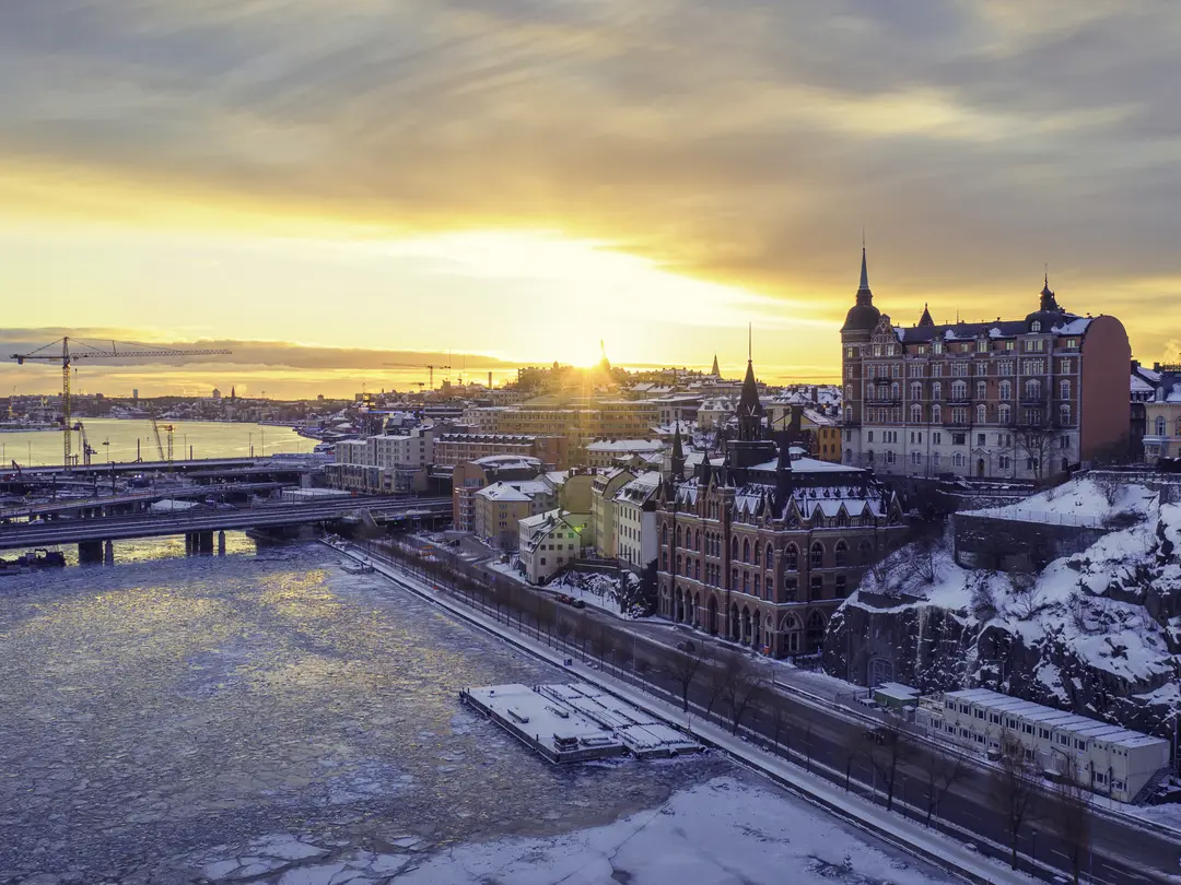 Slussen in Stockholm seen from the west